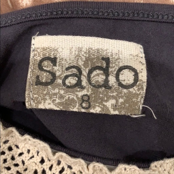 Pants set. Worn once. Mustard/tan and navy. - Picture 2 of 2